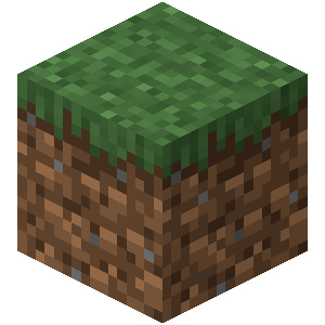Minecraft grass block — the iconic symbol of Minecraft