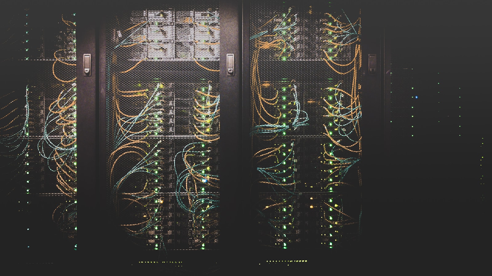 Server room with racks of hardware for self-hosted AI