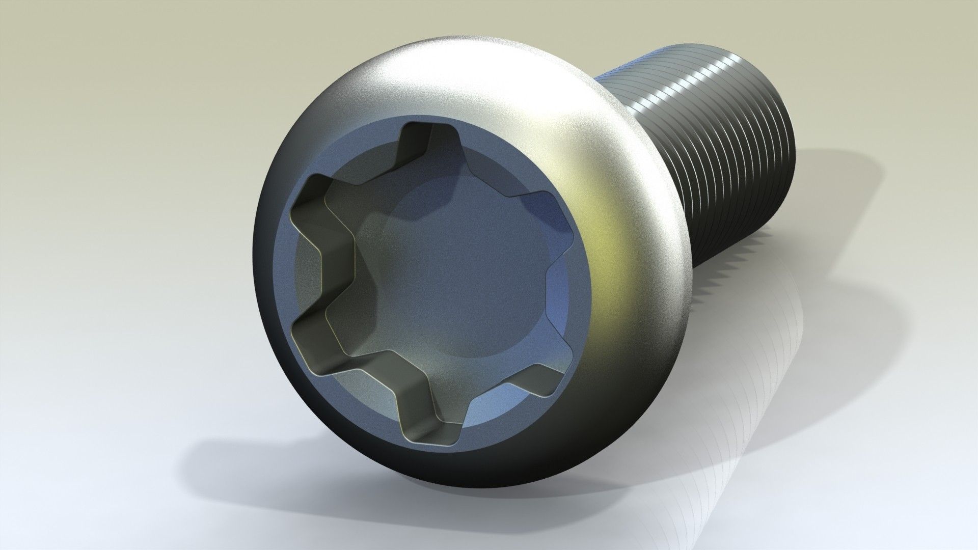 Torx Paralobe screw head diagram with extended flanks