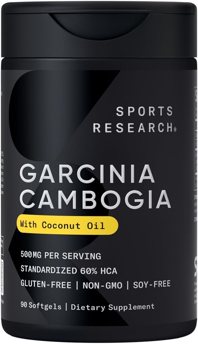 Sports Research Garcinia Cambogia 60% HCA softgels bottle