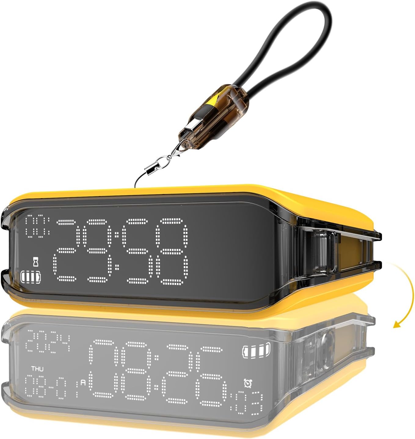 V-Checker Pomodoro Timer Clock, Desk Timer for Productivity