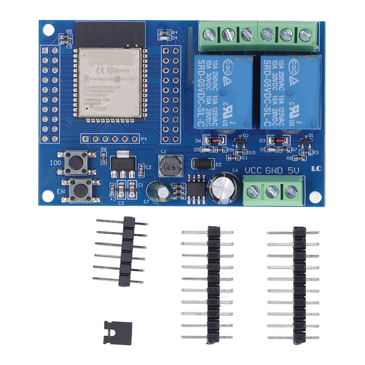 ESP32 relay module review — the 2 Channel 5V Relay Module ESP32 board