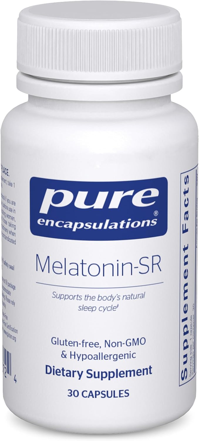 Pure Encapsulations Melatonin-SR extended release melatonin bottle