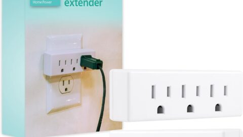 PHILIPS Outlet Extender, 2 Pack, 3 Outlet Multi Plug Wall Power Splitter | 3 Prong Multiple Plug Wall Adapter, Electrical Expander, Home Office Dorm Essentials, UL Safety Listed, White, SPS1630W/37