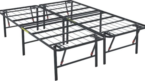 Amazon Basics bed frame review — 18 inch foldable metal platform bed frame