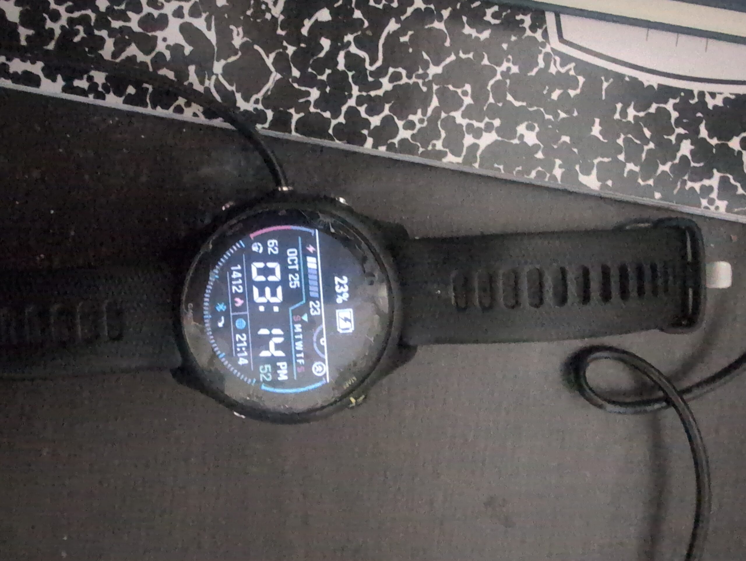 Garmin Forerunner 255 Music review — my watch on the stock silicone band after 14 months of daily wear