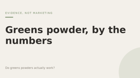 Featured image: Greens powder, by the numbers — do greens powders actually work